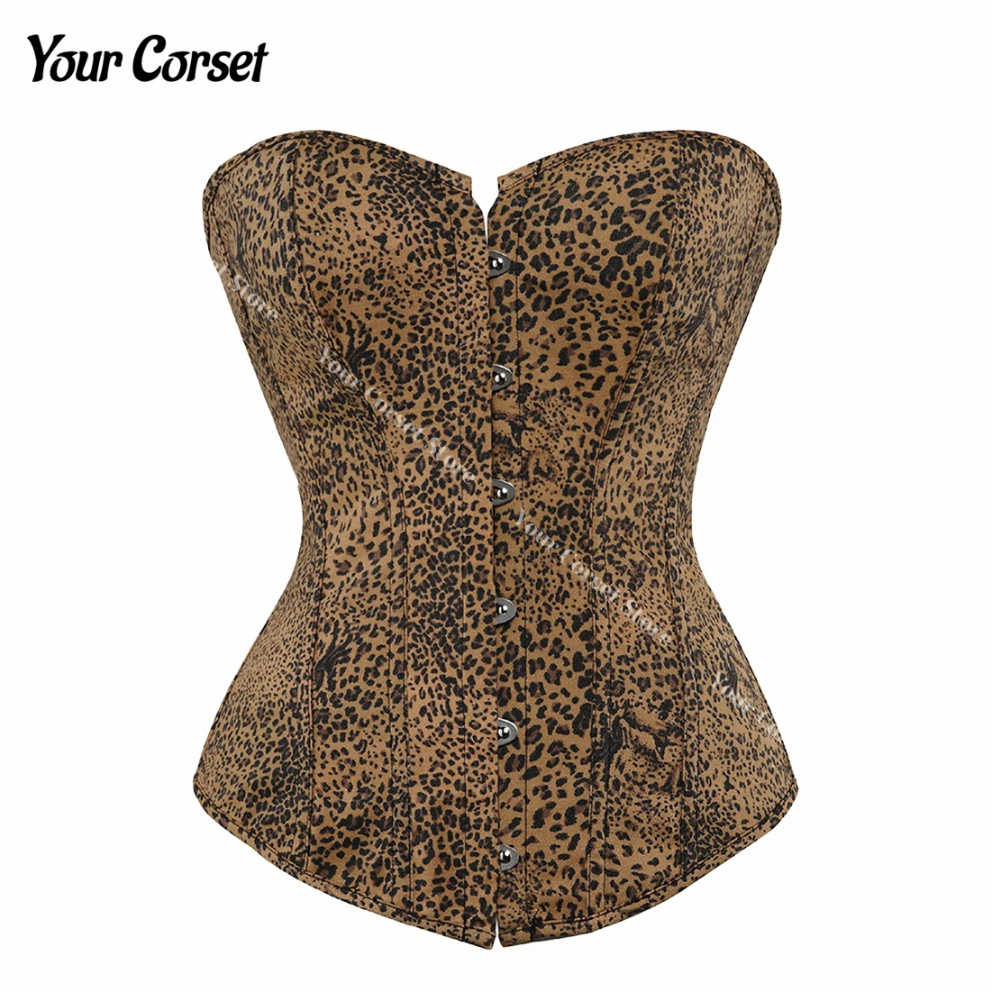 Sexy Satin Leopard Overbust Corset Women's Lingerie Vintage Shapewear  Bustier Victorian fashion Corset - AliExpress