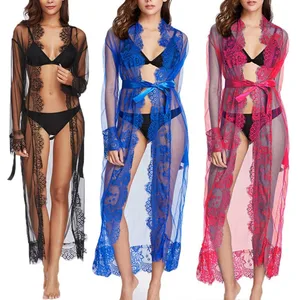 Women Intimates Sexy Erotic Lingerie Hot Sell  Lace Transparent Babydoll Long Dress Pajamas For Women Sexy Nightdress Underwear