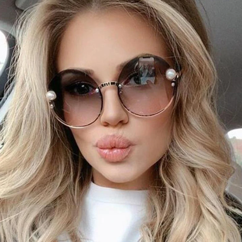 Luxe Merk Zonnebril Vrouw Fashion Retro Metalen Frame Voor Vintage Zonnebril Dames Oculos UV400|Zonnebrillen| - AliExpress