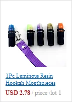 Hang Rope Strap Hookah Mouthpieces Shisha Resin Mouth Tip Hookah Sheesha Chicha Narguile Hose Wholesale Drop Shipping