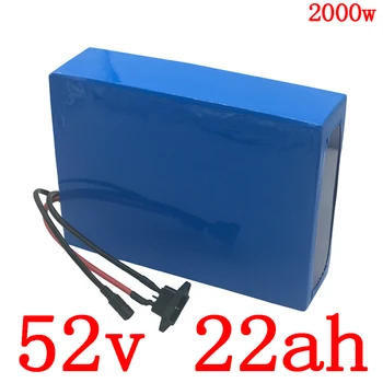 شراء52V 1000W 1500W 2000W بطارية سكوتر كهربائي 52V 22AH بطارية ليثيوم حزمة 52V 22AH دراجة كهربائية بطارية + 5A شاحن شحن الضرائب