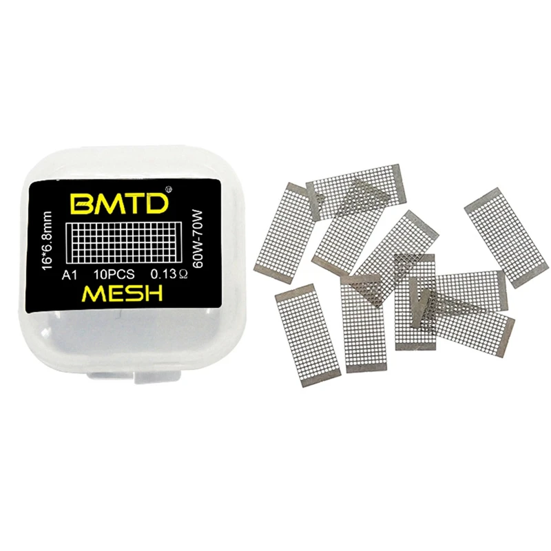 10 шт./упак.) BMTD KA1 металлическая сетка 16*6,8 мм(45-65 Вт) 10 шт-0.18ohm готовые катушки для Rda распылитель vape аксессуар