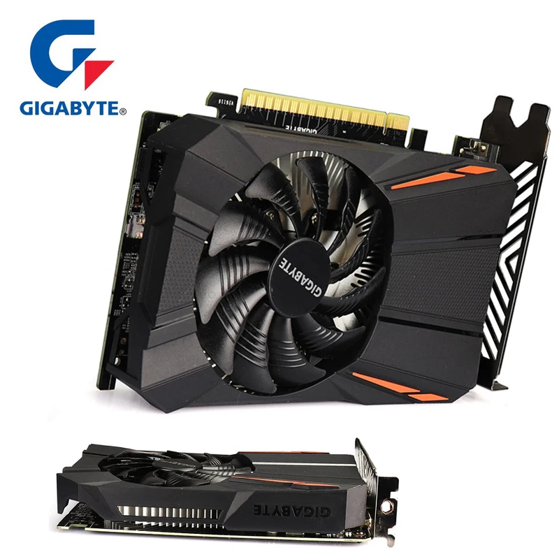 

Gigabyte Graphics Card GTX1050 Ti 4 GB with NVIDIA GeForce gtx 1050 Ti GPU 4GB Card GDDR5 128 Bit Video Cards for PC Used Cards