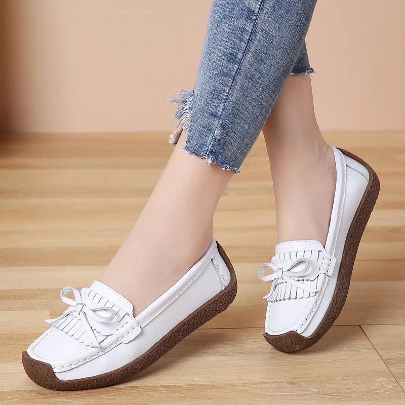

Spring Autumn Women Moccasins Women's Flats high quality Shoes Woman Lady Loafers Slip On Suede Shoes mocasines mujer S4-98