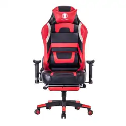 ВБ-8212. Killabee красное игровое кресло с высокой спинкой офисное кресло с подставкой для ног