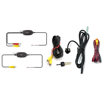 

2.4G Wireless Video Transmitter and Receiver Kit with 360° Car Rear Front Side View Backup Reversing Camera