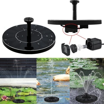 

16CM 7V/1.4W Solar Garden Fountain Pump Bird Bath Fountain Water Floating Pond Garden Patio Decor Fountain