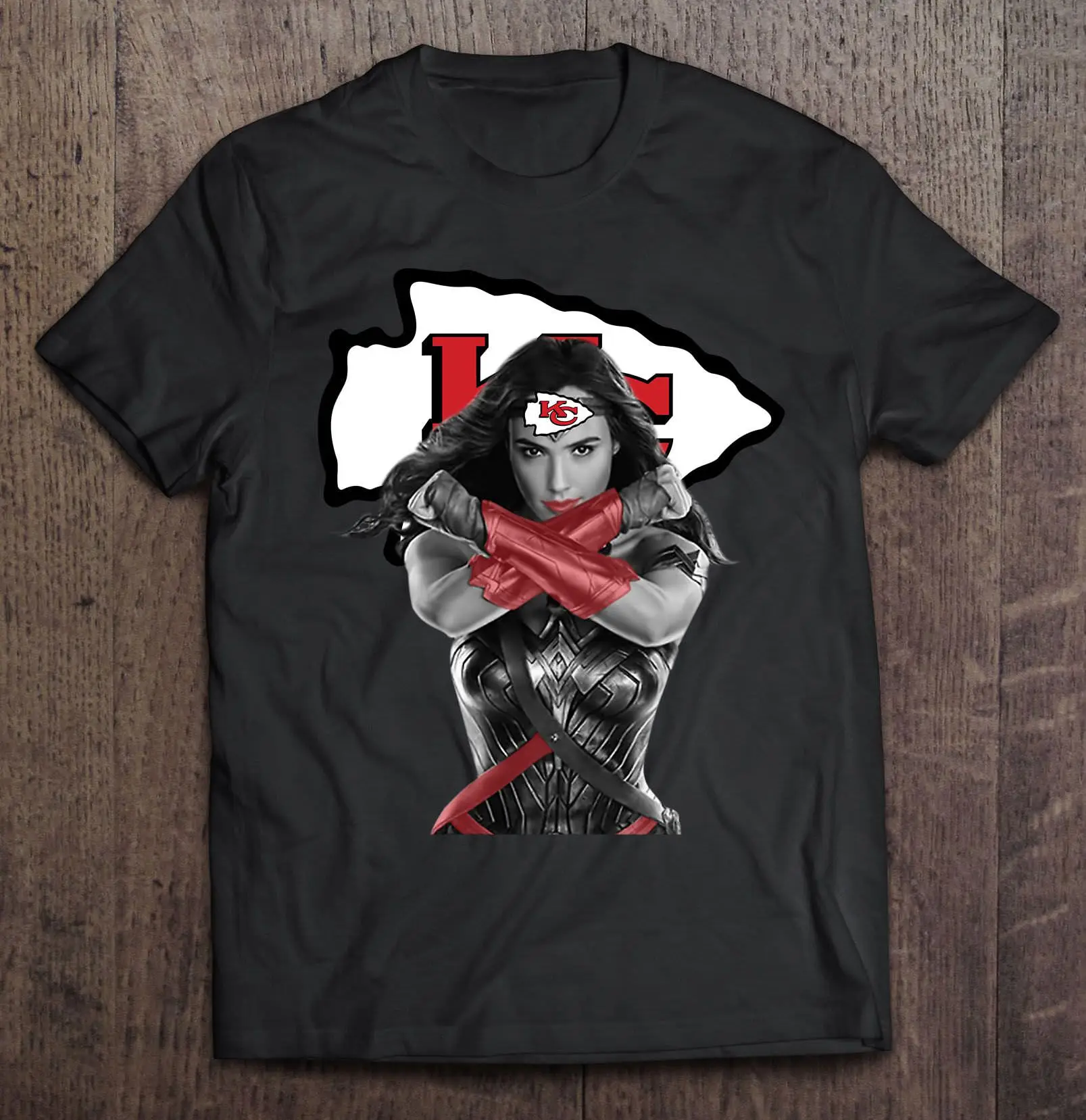 

Wonder Woman And Kansas Streetwear Harajuku City 100%Cotton Men'S Tshirt Chiefs Tshirts