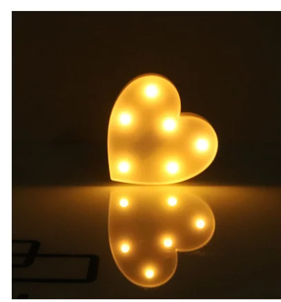 Цифровой светильник на окно, lettre lumineuse, акриловый декор, letras luz, Свадебный декор, домашний декор - Цвет: Светло-желтый