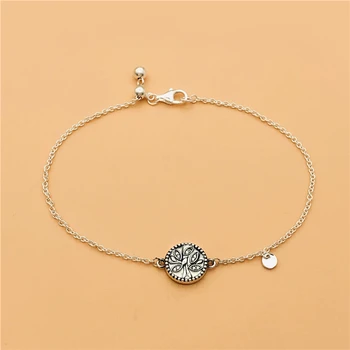 

Cefuny 925 Sterling Silver Sparkling Family Tree Slider Bracelet Adjustable 20CM 2019 New Style Women Jewelry Collection