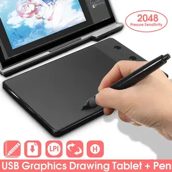 

LEORY Professional Digital Drawing Tablet Digital Tablets Mini USB Signature Pen Tablet Graphics Drawing Tablet Game Tablet