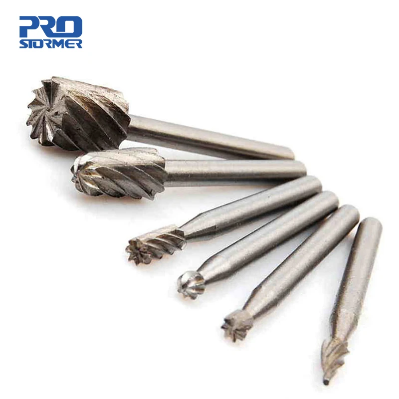 Prostormer 6 шт. вращающийся инструмент Dremel набор мини сверл режущие инструменты