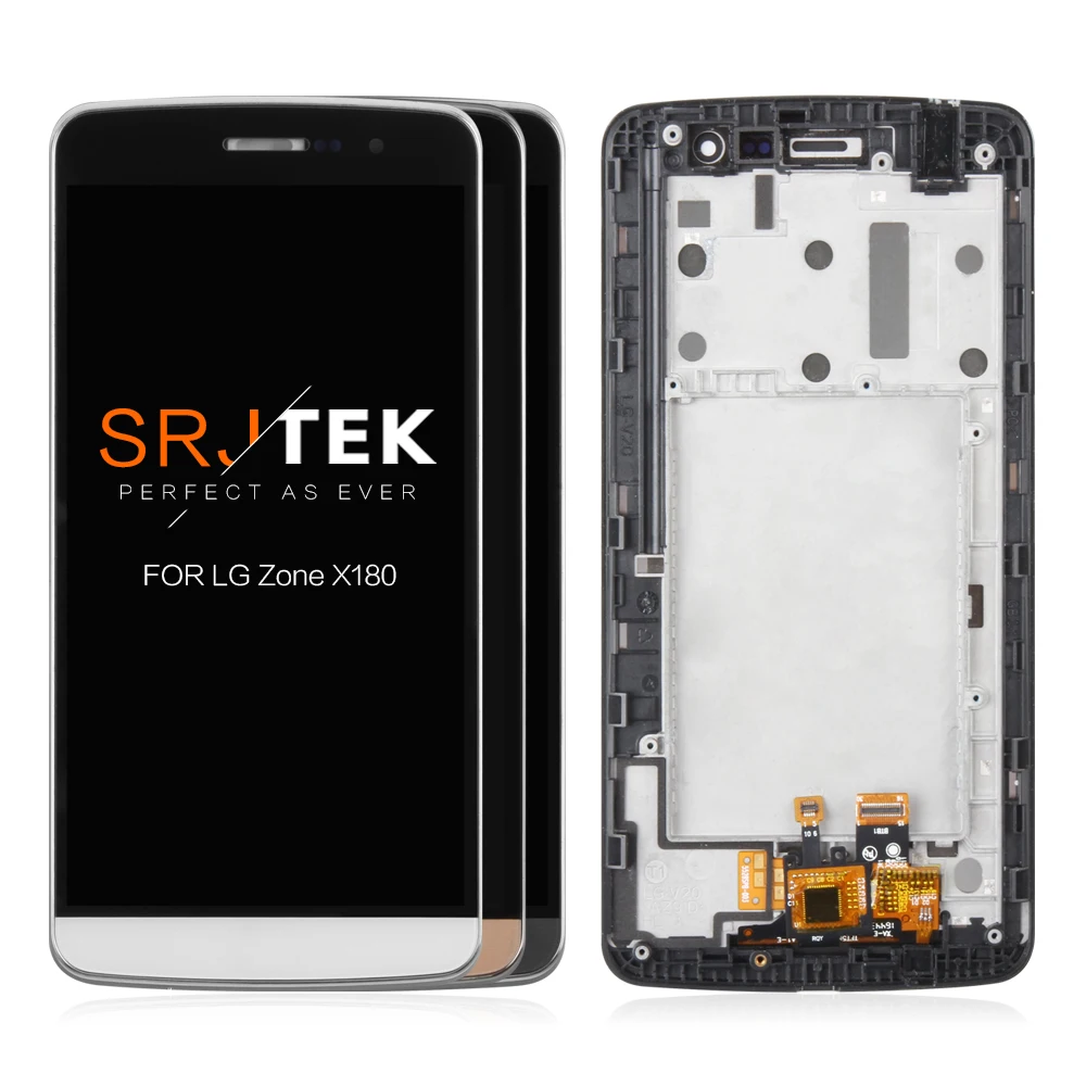 

Origianl 5.5" 1280x720 IPS For LG Zone X180 LCD Display Touch Screen for LG Ray X190 LCD Digitizer with Frame Replacement Parts