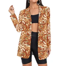 Paisley Women's Suit Camouflage 3D Blazers Wholesale Lady Custom Clothes Jacket Plaid Long Woman Floral Suits Oversized Clothing