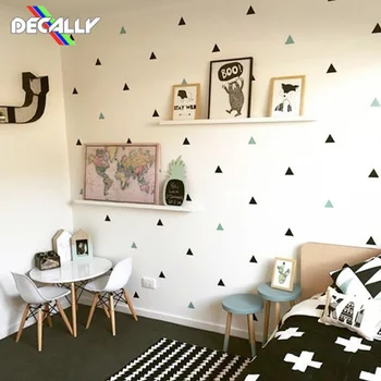 

Baby Boy Room Little Triangles Wall Sticker For Kids Room Decorative Children Bedroom Nursery Wall Decal Stickers FOX-HO151