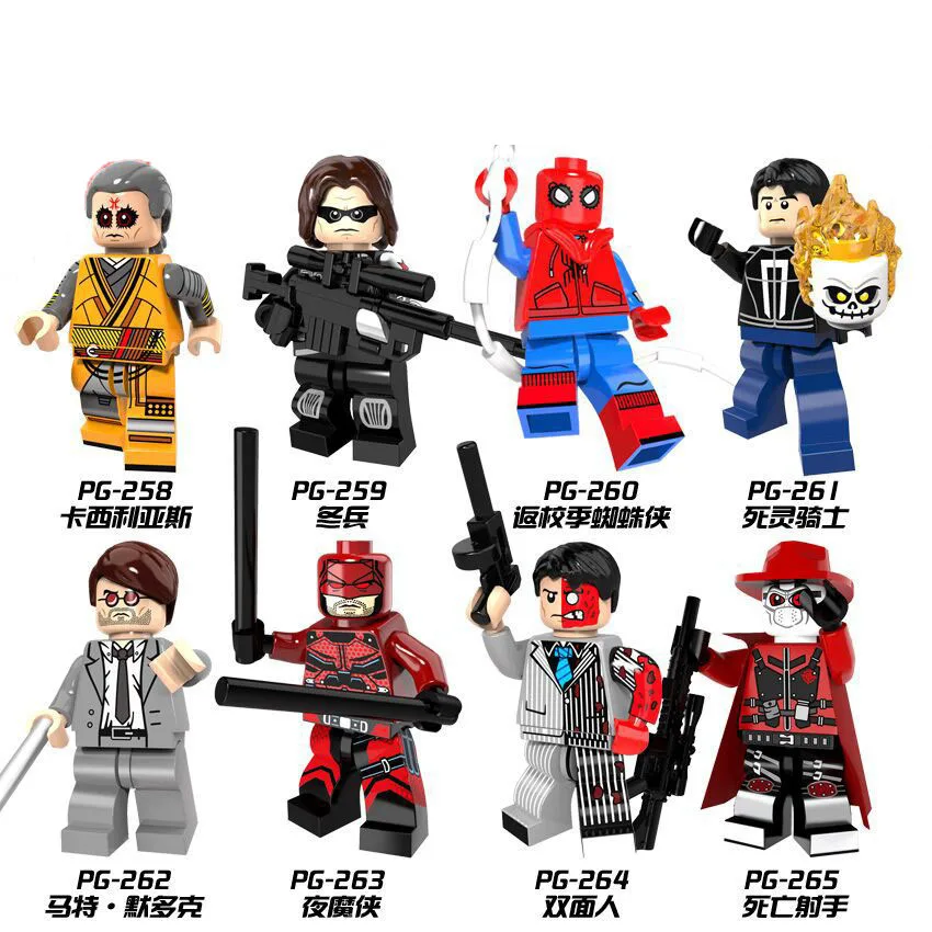 

PG8069 Building Blocks Bricks Super Hero DC Ghost Rider Kaecilius Winter Soldier Matt Murdock Ghost Rider Toys for children