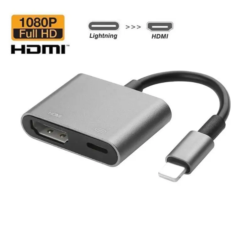 Cable For iPhone To HDMI Adapter Digital AV HD TV Connector Compatible with Mobile Phone Monitor |