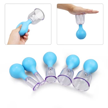 

Vacuum Cupping Cups Set Rubber Head Glass Anti Cellulite Massage Chinese Therapy Face Cupping Set Cans For Health Massage