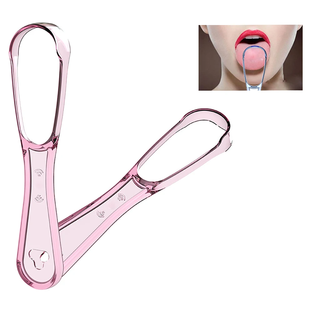 

Tongue Cleaner Bad Breath Coating Tongue Hand Scraper Brush Silica Scraper Remove Fresh Make Oral Mouth Hygiene Toothbrush Tools