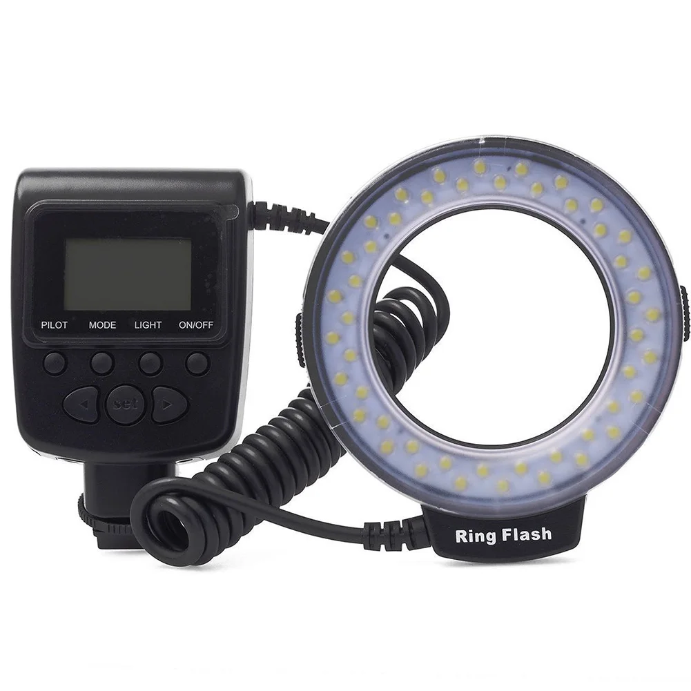 New RF-550D Macro 48 pieces SLR LED Ring Flash Light for Canon for Nikon for Olympus DSLR Camera high quality