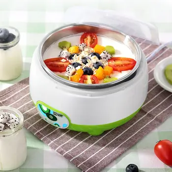 

220V 1L Automatic Electric Yogurt Maker Machine with 3 100ml Yogurt Containers Glass Jars DIY Appliance