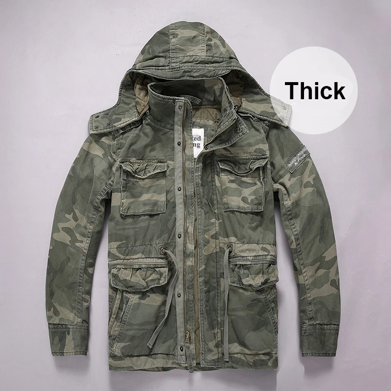 Camouflage Military Jackets Men Casual Thick Coats Pocket Cargo Jacket 2019 Fashion Autumn Winter Coat Male S310 Camouflage Military Jackets Men Casual Thick Coats Pocket Cargo Jacket 2019 Fashion Autumn Winter Coat Male S310