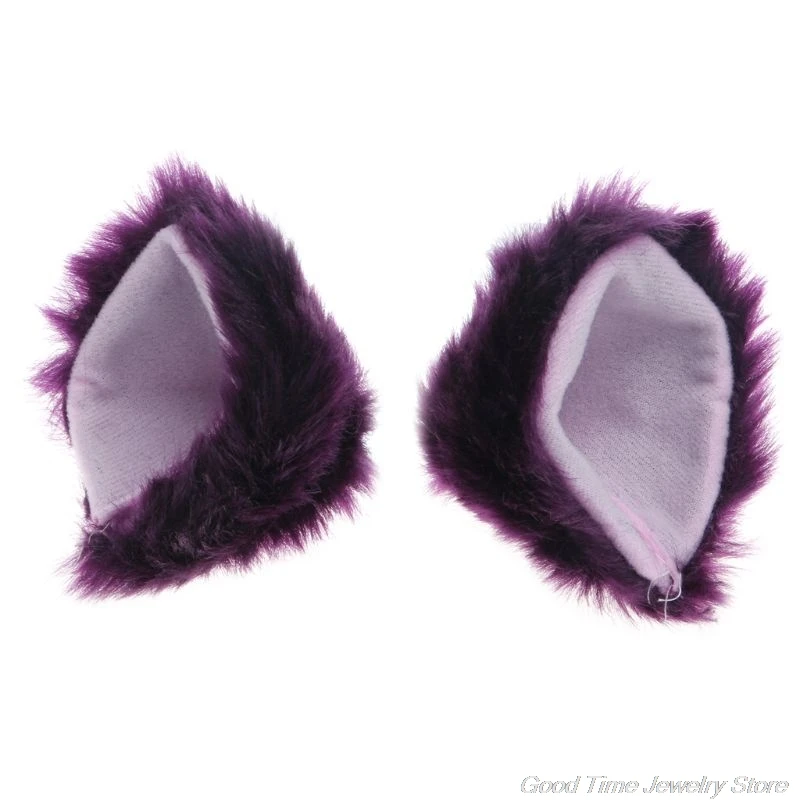 Cosplay Party Cat Fox Long Fur Ears Neko Costume Hair Clip Halloween Orecchiette  F25 20 Dropshipping sexy halloween costumes for women