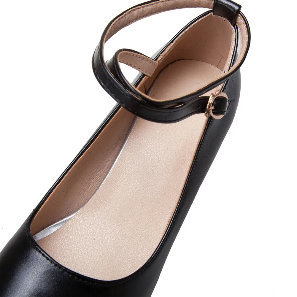 Karinluna Sweet Plus Size 30-43 Lady Chunky Heels Shoes Woman Casual Office Lady Date Spring Pumps Women Shoes