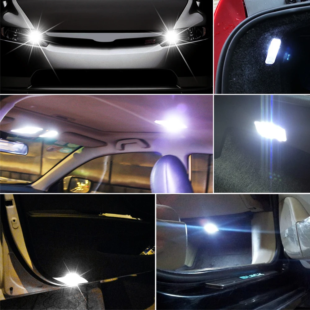 5 шт. светодиодная лампа T10 W5W 2825 для салона Mercedes Benz W203 W211 W204 W210 W124 AMG CLA W212 W202 W205 W220