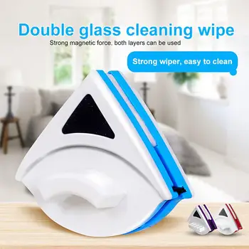 

Triangle Double Sided Magnetic Window Cleaning Brush Tool Glass Wipe Brush Scraper Cleaner Household Cleaner Set