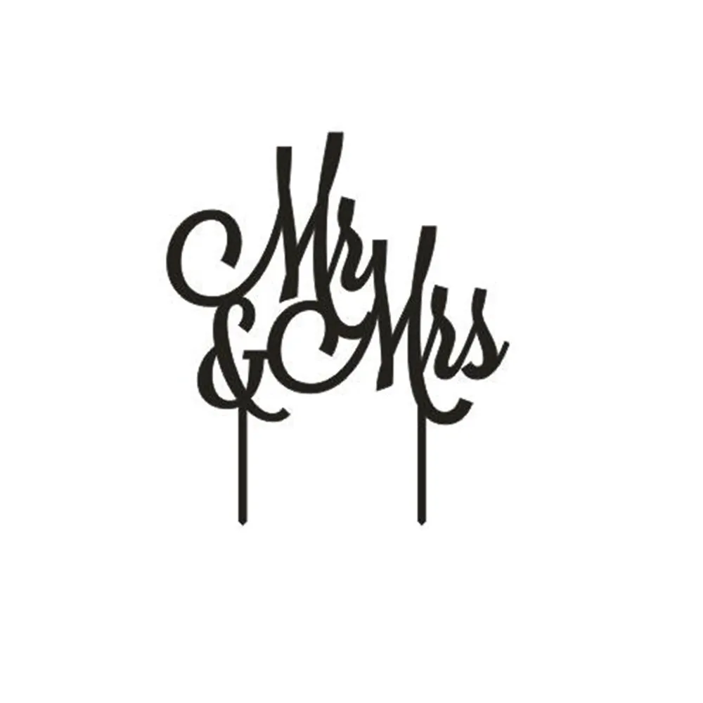 Mr Mrs торт Топпер пары свадьба события торт украшение Mr Mrs надписи деревянный акрил брошь маленький цветок из прозрачного хрусталя поставки