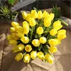 31Pcs Tulips Artificial Flowers PU Real Touch Artificial Bouquet Fake Flowers for Wedding Decoration Home Garen Decoration 6