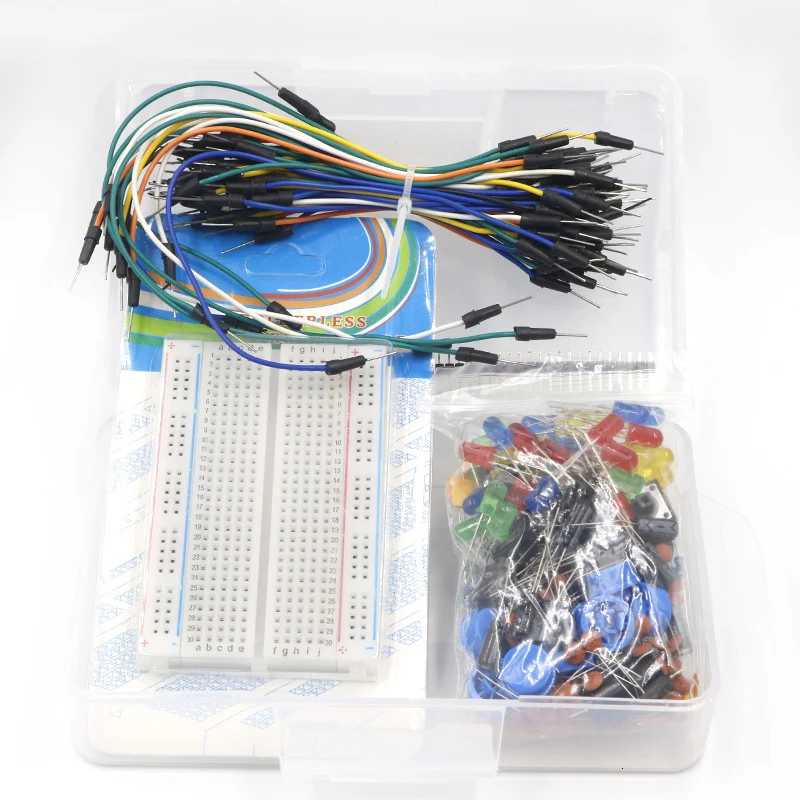 ShengYang стартовый комплект для arduino резистор/светодиодный/конденсатор/перемычки/макетный Резистор Комплект с розничной коробкой