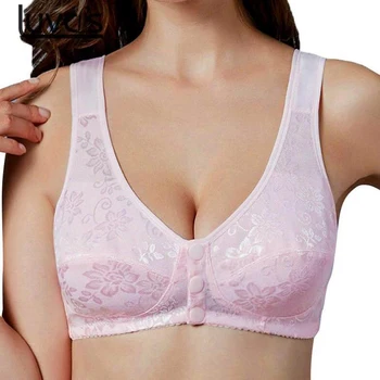 

Lingerie Brassiere Front Close T-back Push Up Bra Leisure Comfortble Underwear Sexy Wireless Cotton Bras For Women