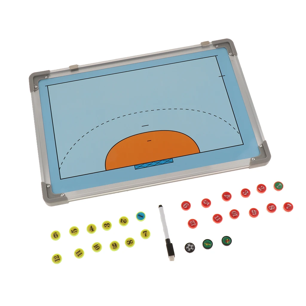 Handball Coaching Board Magnetic Strategy Clipboards Waterproof Teaching Aids Aluminum Coaches Equipment
