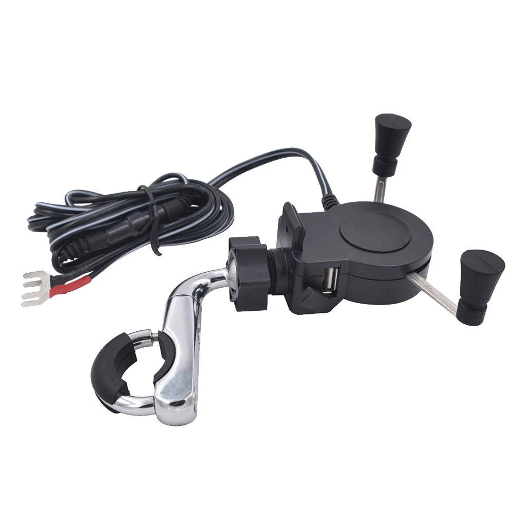 Универсальный Регулируемый держатель для мобильного телефона, крепление на руль мотоцикла скутера