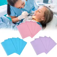 125 шт утолщенный стоматологический шарф шейный платок одноразовый практичный слюнявчик инструмент для ухода за полостью рта Irrigador стоматологический для изоляции слюнявчика