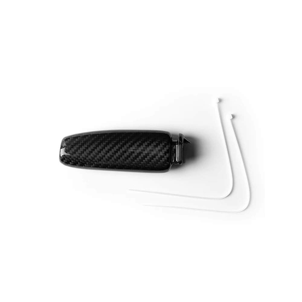 

Carbon Fiber Handbrake Cover Black Wear-resistant Car Replacement Decorative