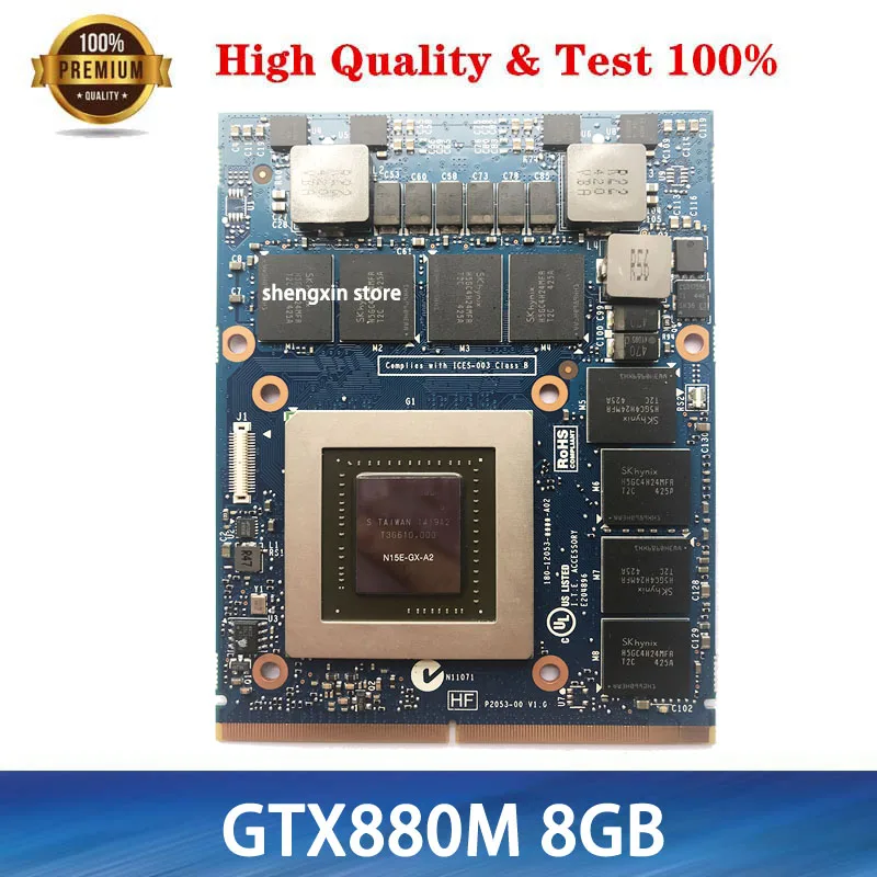 N15E-GX-A2 GTX 880M GTX880M 8 Гб Графика видеокарта для DELL M17X R4 R5 M18X R2 R3 ноутбук JH9PP 0JH9PP DDR5