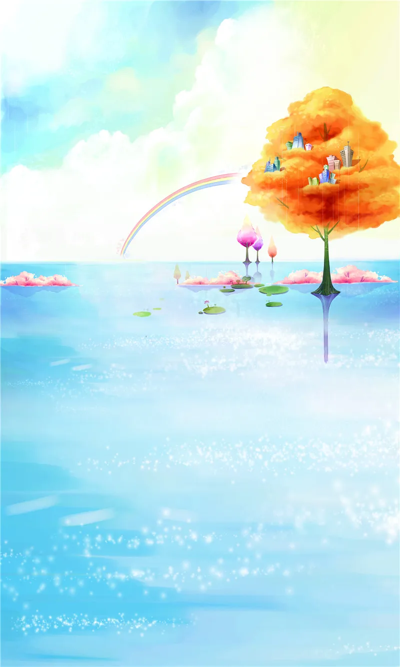 Фотостудия фон для фотосъемки на открытом воздухе детская фотография мультфильм