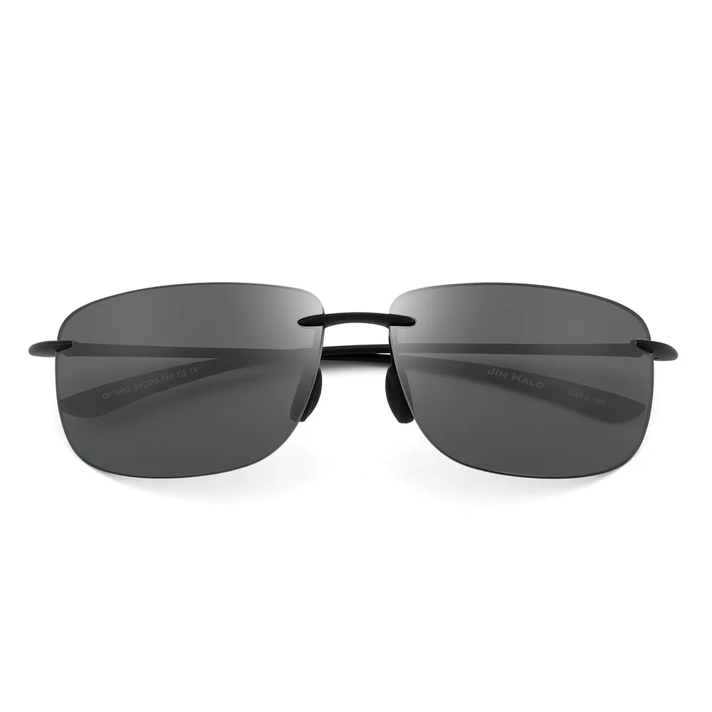 JIM Ultralight Sport Sunglasses for Men Women TR90 Rimless Frame for Running Fishing Cycling Driving_voghion.com