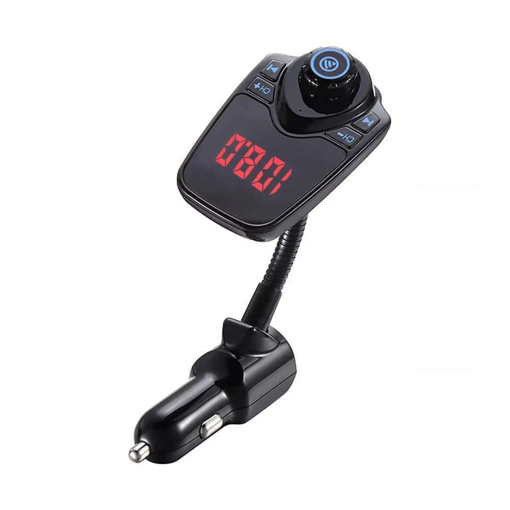Умный автомобильный fm-передатчик Bluetooth T10 приемник громкой связи fm-передатчик Bluetooth Универсальный Автомобильный MP3-плеер 2.1A