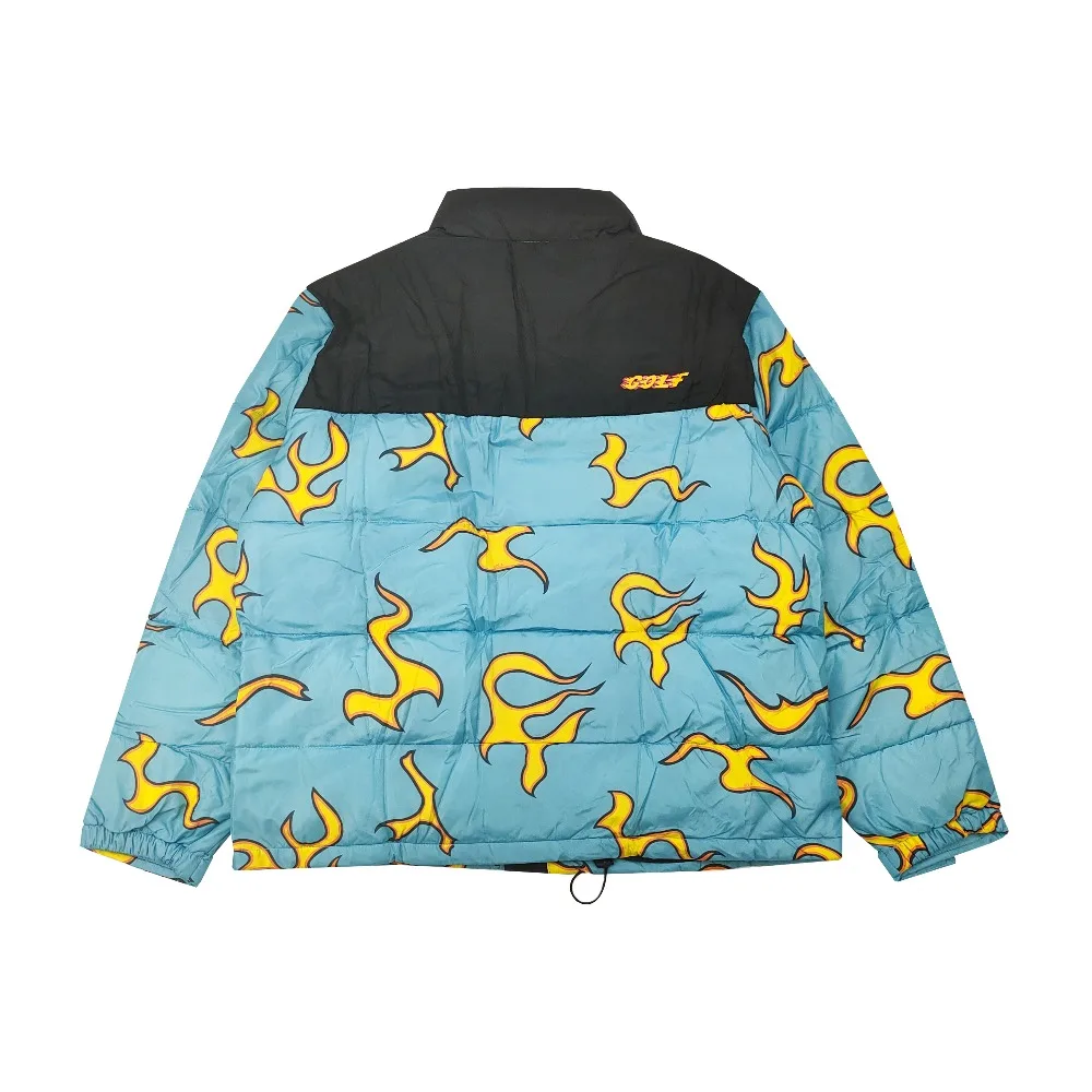 New luxury Men golf Flower Le Fleur Tyler The Creator Blue flame Coats & Jackets / Down Coats 