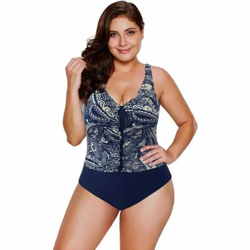 

Print Plus Size Bathing Suits Sexy Sexi poto Beach One-Piece-Swimsuit