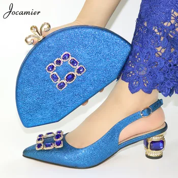 

Hot Sale Party Shoes Women with Matching Bags for Wedding Women Shoes and Bag to Match for Party Nigerian Shoes and Bag Set T63