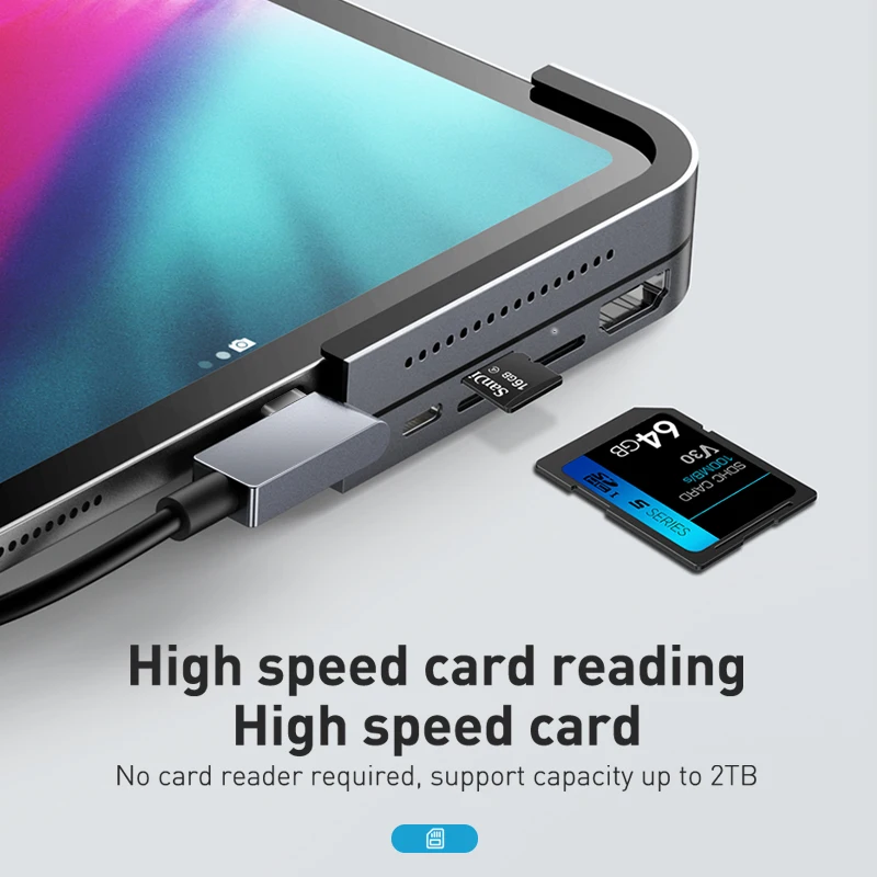 USB C концентратор Baseus для iPad Pro 12,9 11 type C концентратор для HDMI USB 3,0 PD порт 3,5 мм разъем USB-C usb-хаб адаптер для MacBook Pro