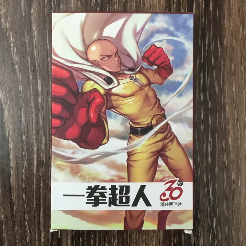 

30pcs ONE PUNCH MAN Anime Cards Postcard Greeting Card Message Card Christmas Gift Toys for Children