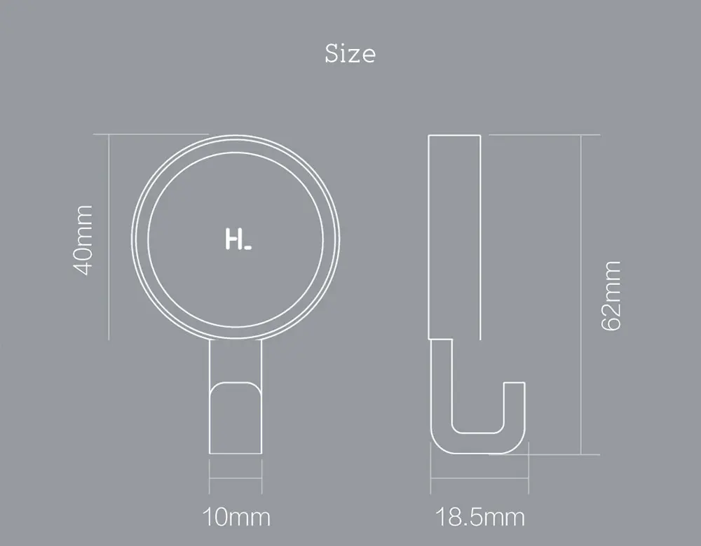 Xiaomi Happy Life практичный крючок 6 шт. 3 кг несущая высокая производительность многофункциональные крючки и стеллажи для домашнего хранения