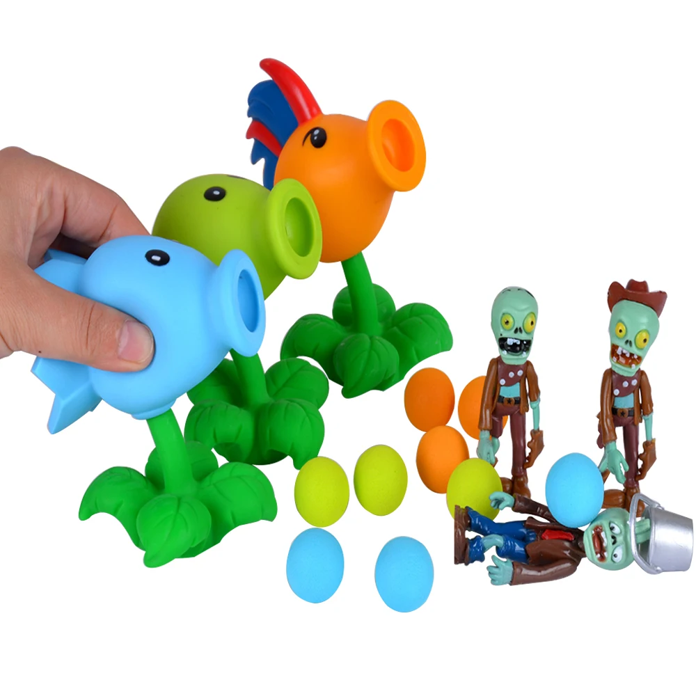 Экшн Фигурка горохострел из ПВХ 26 видов|model toy|plants vs zombies peashooterplants |
