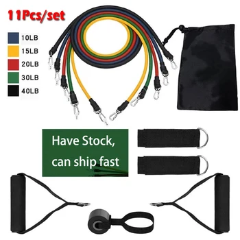 

Sports Fitness Elastic Resistance Bands Yoga Pull Rope Exercise Tubes Elastic Workout Bands for Yoga Expander Elastic Pack Bag